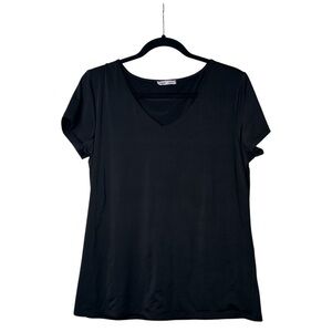 Maurices Edgely XL Black V-Neck Fitted Top